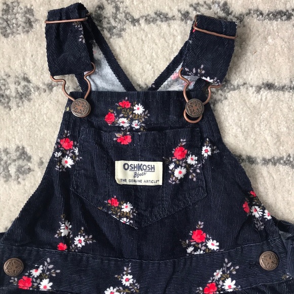OshKosh B'gosh Other - Osh Kosh Navy and Floral Overalls